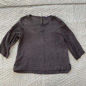 Madewell Black Silk Top